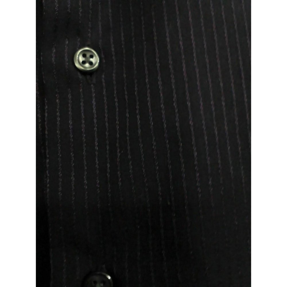 Van Heusen Men's Shirt Casual/Dress Long Sleeve Poly/Cotton Purple 15.5 (34/35) - Picture 13 of 16